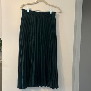 Max Studio Dark Green Midi Skirt